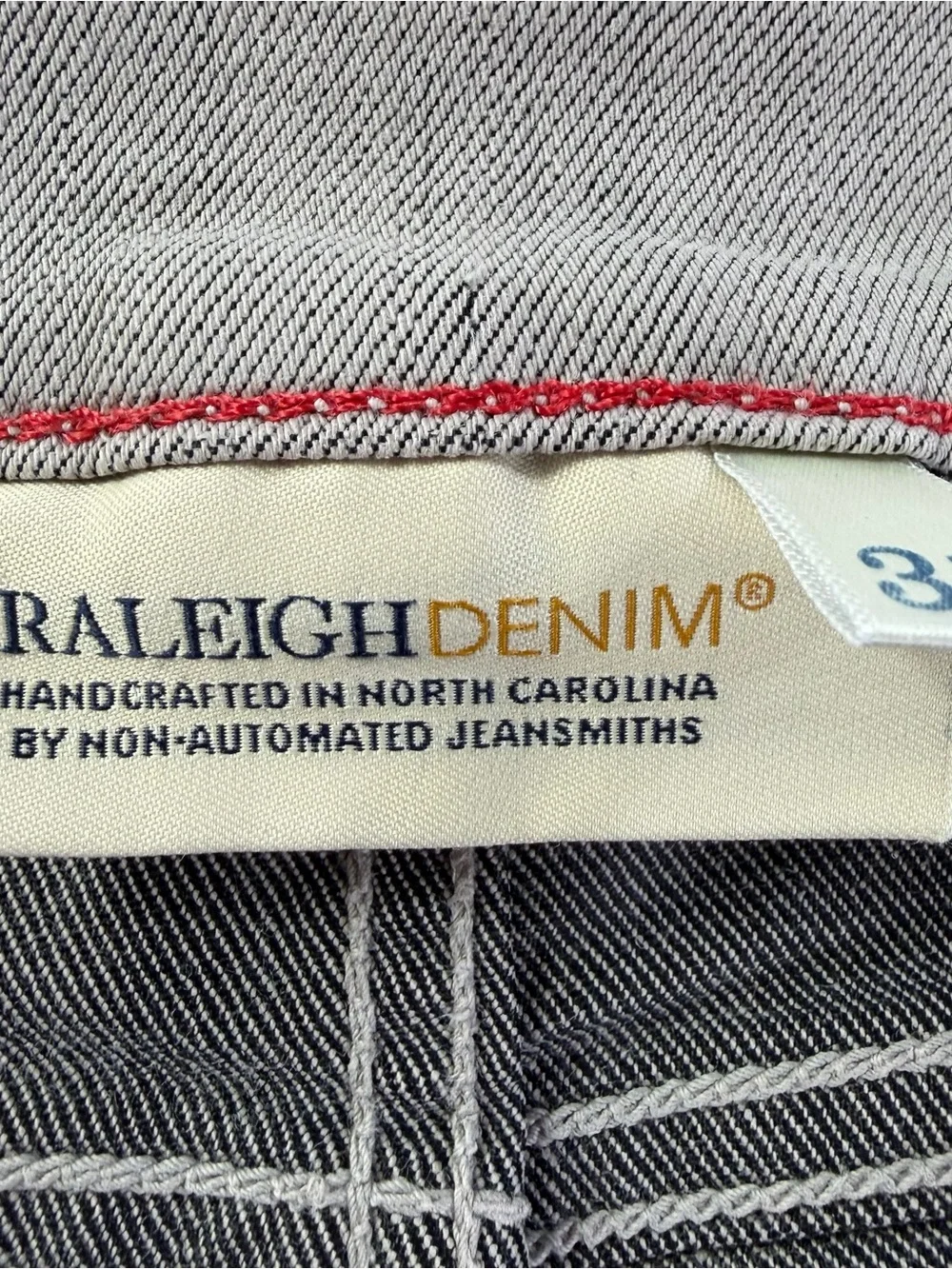 Raleigh Denim Martin Gray Stretch Jeans 31x30 Made in USA